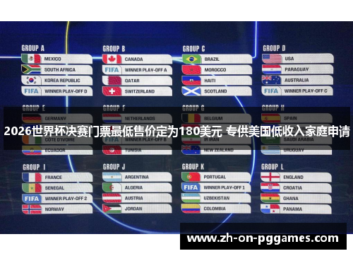 2026世界杯决赛门票最低售价定为180美元 专供美国低收入家庭申请 2026世界杯决赛门票最低售价定为180美元 专供美国低收入家庭申请
